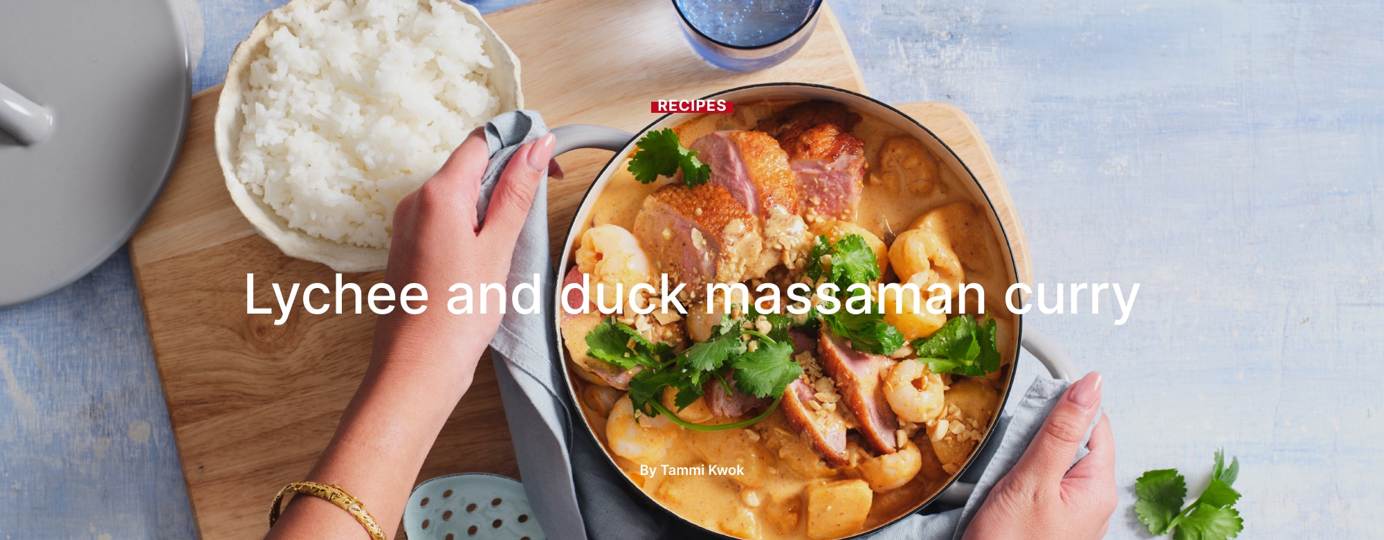 Lychee and duck massaman curry