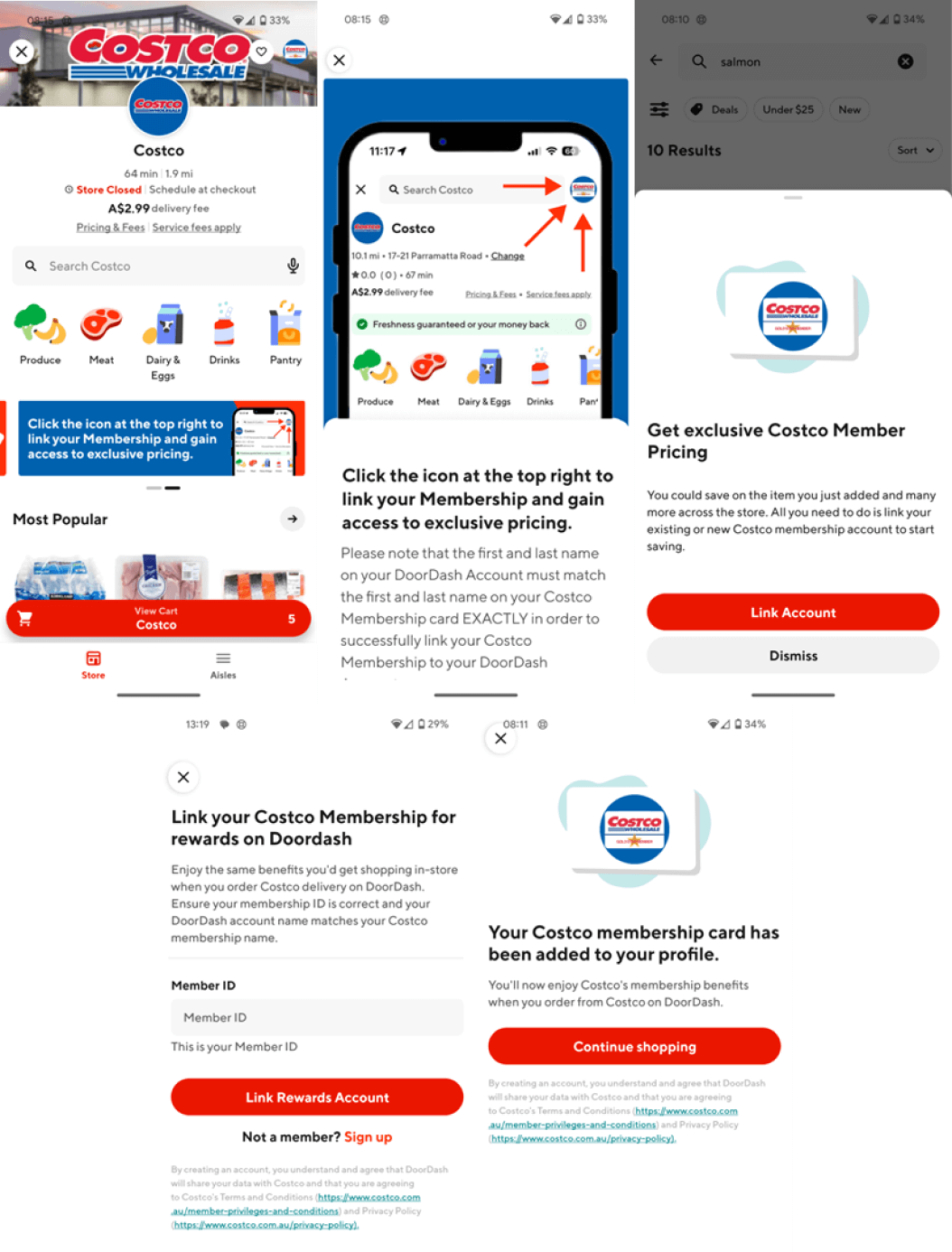 DoorDash FAQ Steps