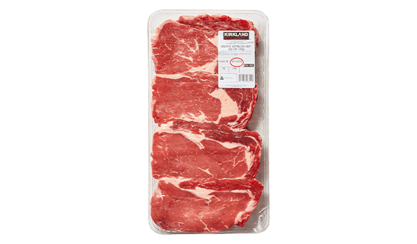 Kirkland Signature 150 Day Grainfed Beef Rib Eye Steak