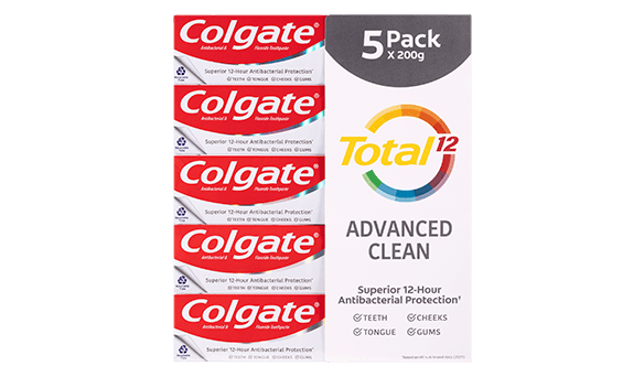 Colgate Total Advanced Clean Toothpaste 5 x 200g