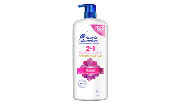 Head & Shoulders Smooth & Silky 2 in 1 Shampoo & Conditioner 1.2L