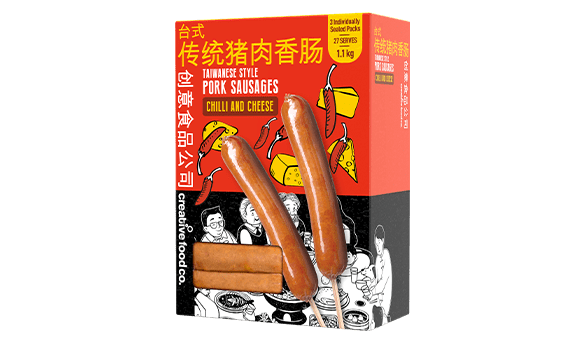 Creative Food Co. Taiwanese Chilli & Cheese Sausages 1.1kg