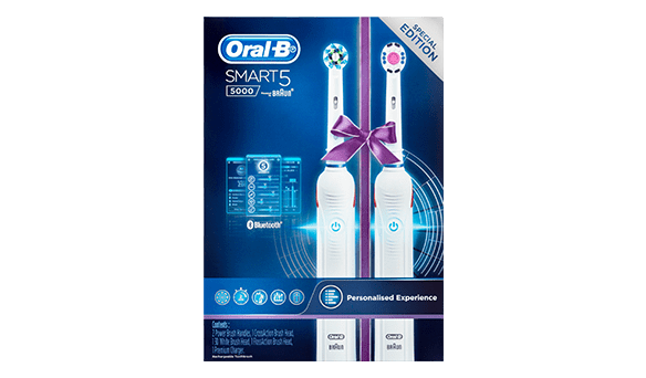 Oral-B Smart 5000 Electric Toothbrush 2 pack