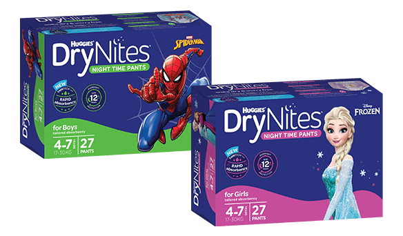 Huggies Dry Nites 4-7 Years 27 count