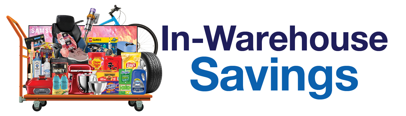 in-warehouse savings for members only