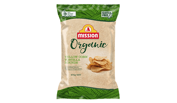 Mission Organic Tortilla Rounds 875g