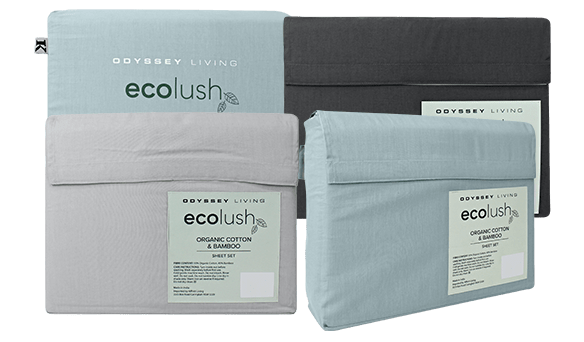 Ödyssey Living Organic Bamboo Sheet Set - Queen 4 Piece