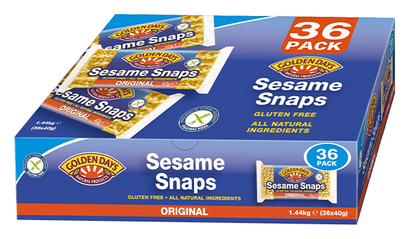 Golden Days Sesame Snaps 36 x 40g