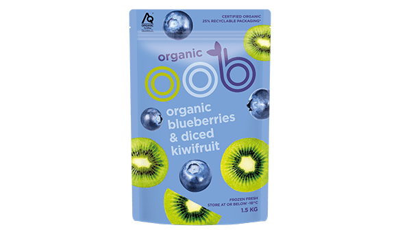 OOB Organic Blueberries & Green Kiwifruit 1.5kg