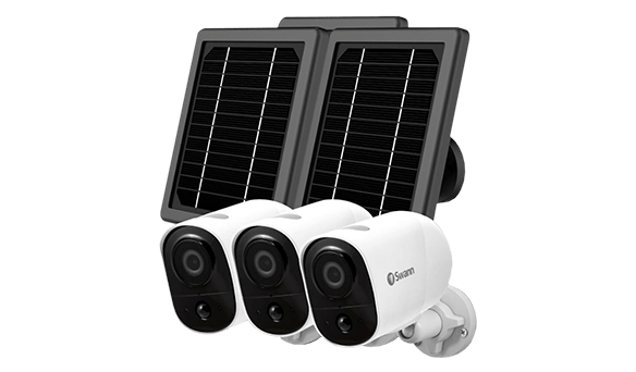 Swann Wire-free Security Camera With Solar Panel 3 camera pack