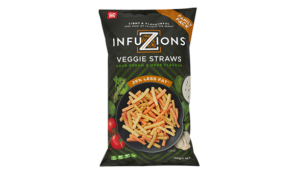 Majans Infuzions Veggie Straws 500g 