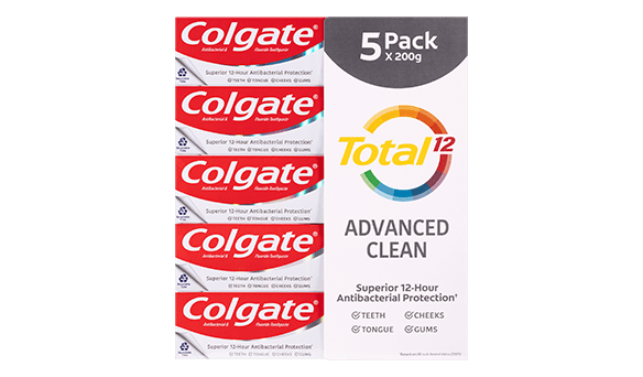 Colgate Total Advanced Clean Toothpaste 5 x 200g