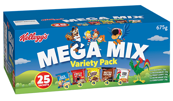 Kellogg's Mega Mix Variety pack 675g