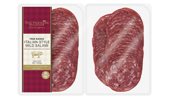 The Farmers Delicatessen Free Range Mild Salami	2 x 300g