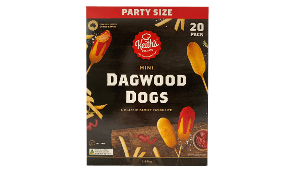 Keith's Quality Foods Mini Dagwood Dog 20 pack 1.08kg