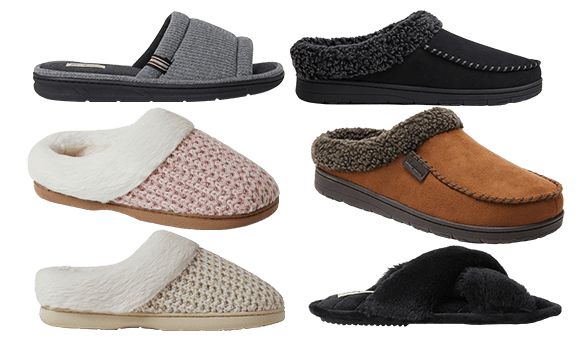 Dearfoam Women's Slippers or Men's Slippers