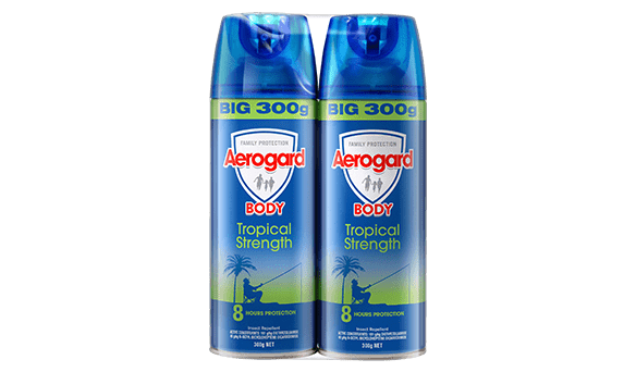 Aerogard Tropical Strength Aerosol Insect Repellant 2 x 300g