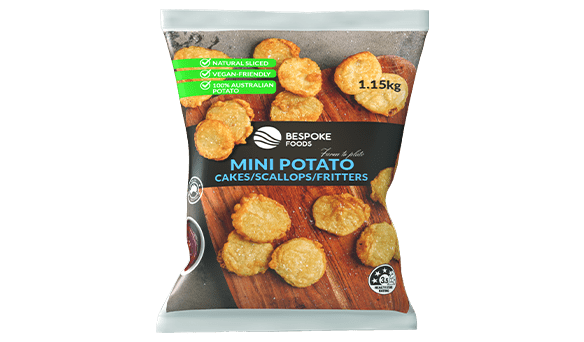 Bespoke Foods Potato Cakes Scallop 1.15kg