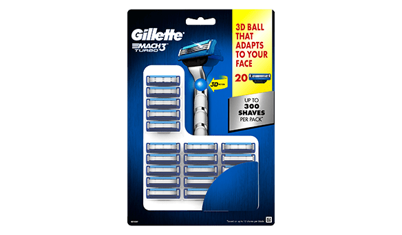 Gillette Mach3 Turbo Cartridges 20 count