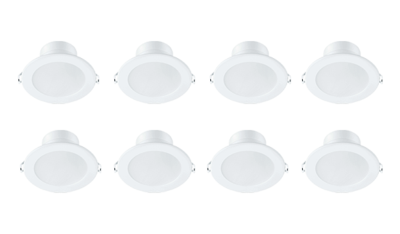 Philips 7.5W LED Downlights  8 pack