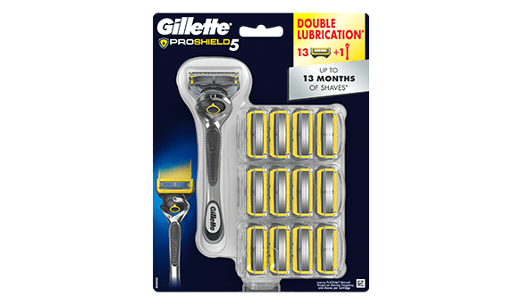 Gillette Proshield Razor + 13 Cartridges