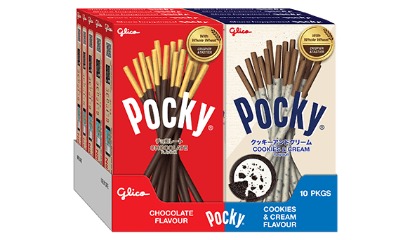 Pocky Chocolate and Cookies & Cream 10 x 47g