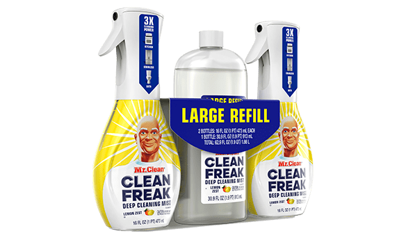 Mr Clean Freak Lemon Zest Multi-purpose Cleaning Mist 2 x 473ml + 913ml