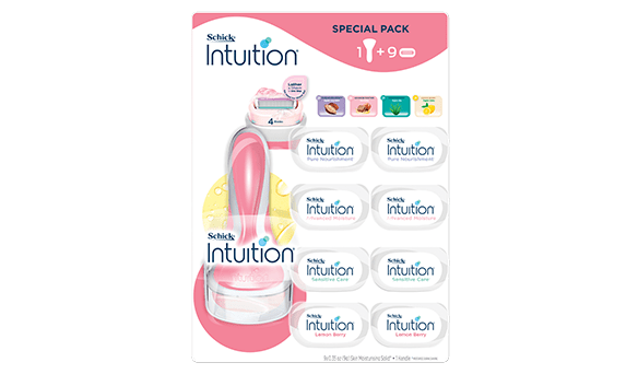 Schick Intuition Razor + 9 Cartridges