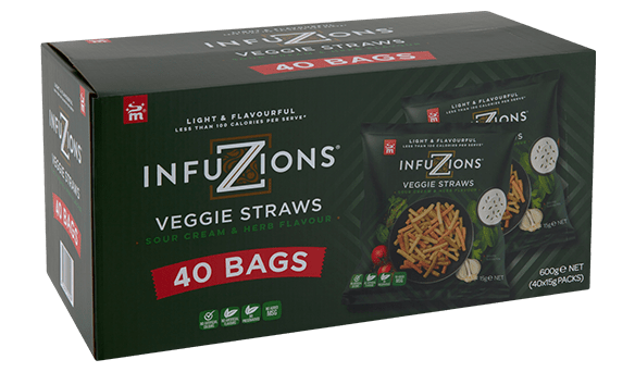 Majans Infuzions Veggie Straws 40 x 15g