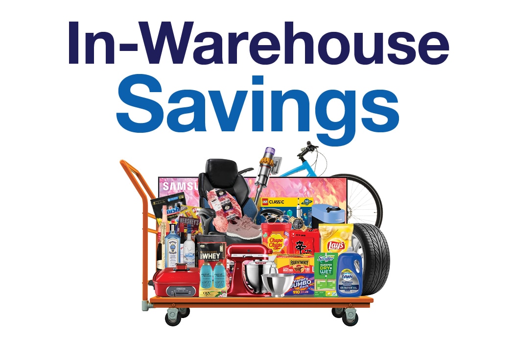 in-warehouse savings for members only