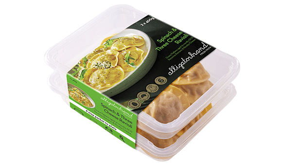 Alligator Brand Spinach & 3 Cheese Ravioli 2 x 400g