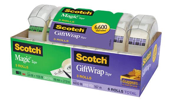 3M Scotch Magic Gift Wrap Tape 6 pack