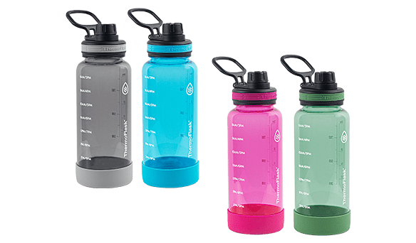 ThermoFlask Motivational Drink Bottle 946ml x 2 pack