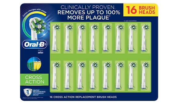 Oral B Crossaction Heads 16 pack