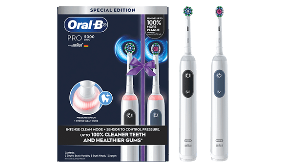 Oral B Pro 5000 Electric Toothbrush Duo Pack