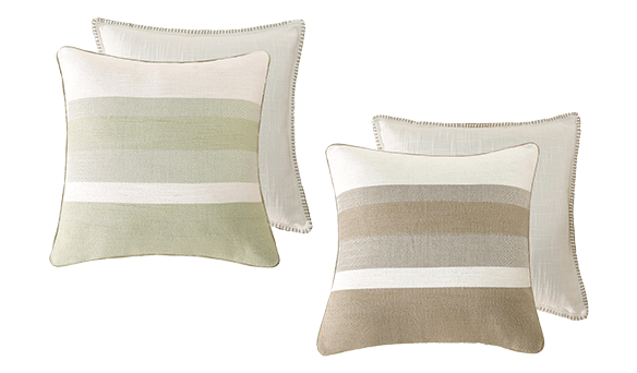 Sutton Place Deco Cushion 2 pack, 50cm x 50cm