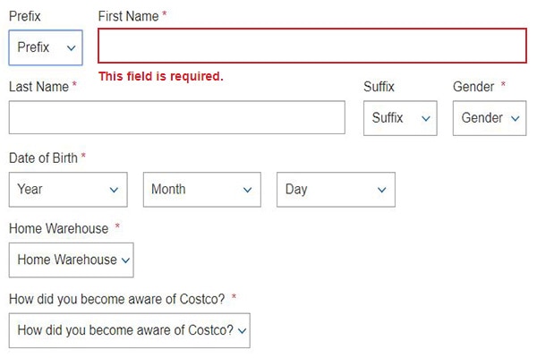 Costco Executive Membership Step 2