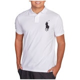 Polo Ralph Lauren Men's Big Pony Polo Grey Navy White