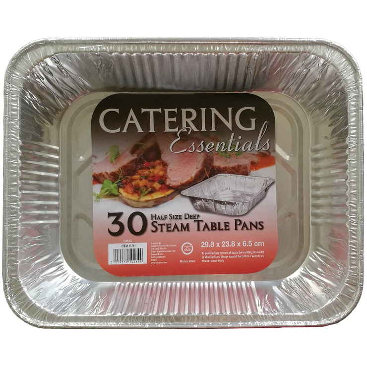 Catering Essentials Half Size Aluminum Foil Steam Pans 30 Pack | Costco ...