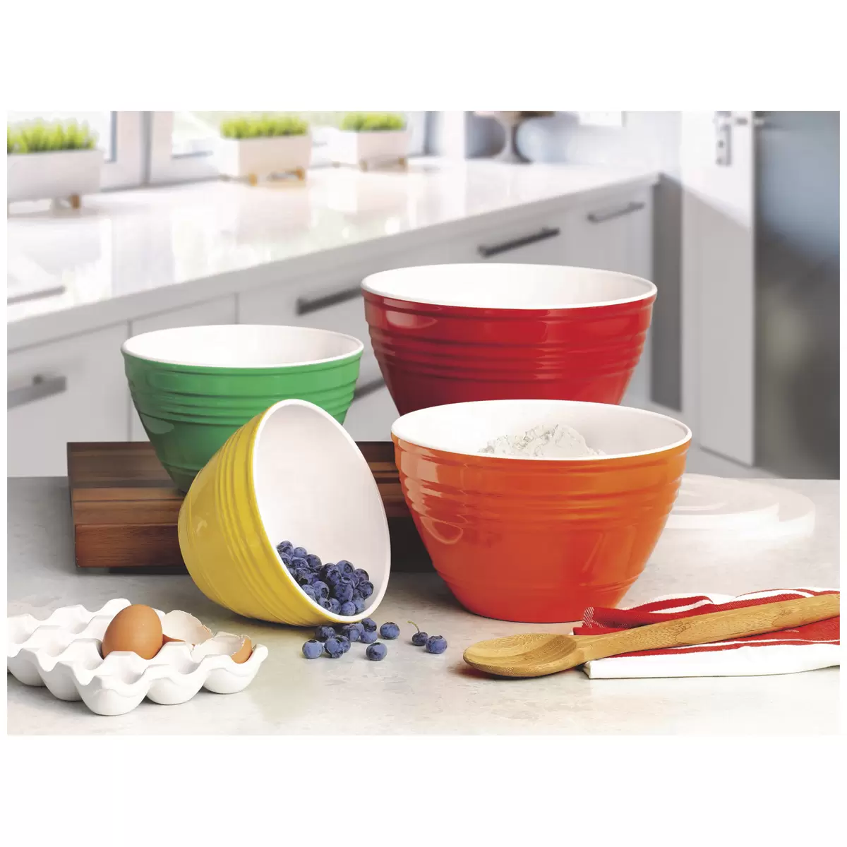 Pandex Melamine Mixing Bowls Set 4 Piece With Lids