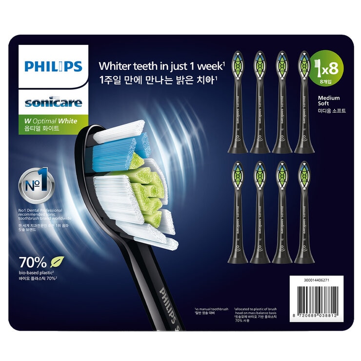 Philips Sonicare W2 Optimal standard 8 Pack Brush Heads Philips Sonicare W2 Optimal standard 8 Pack Brush Heads