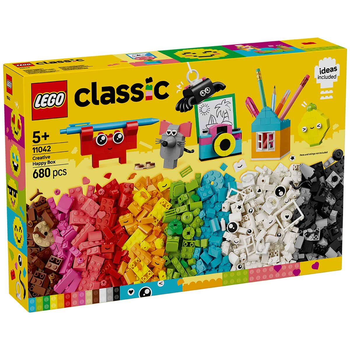 LEGO Classic Creative Happy Box Colourful Building Bricks Toy 11042