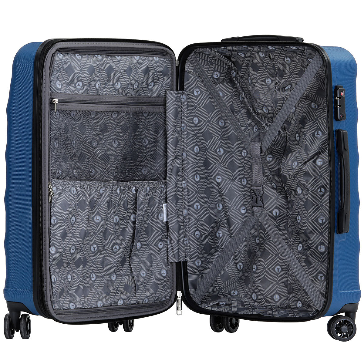 Tosca Bahamas Luggage 3 Piece Set Blue