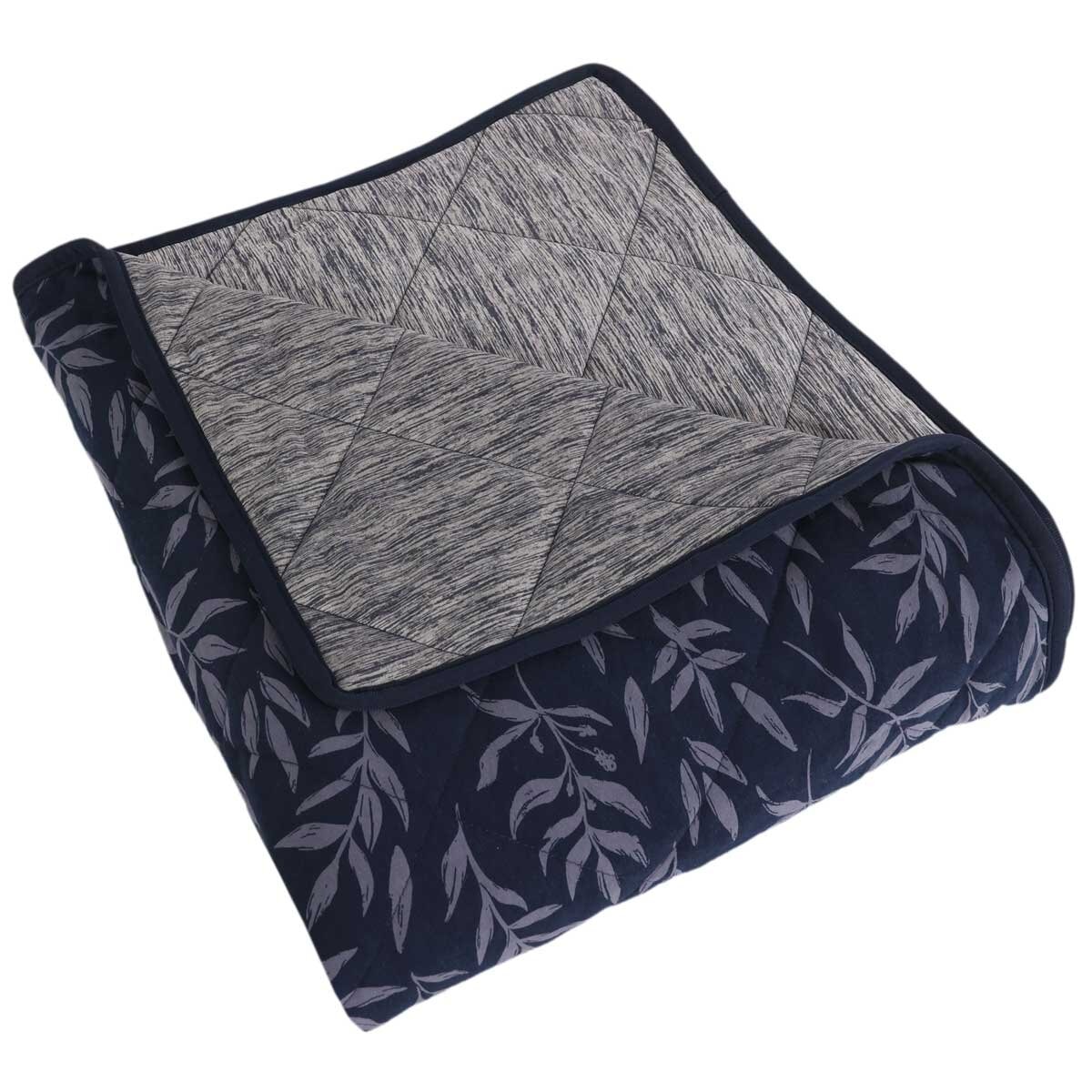 Life Comfort Reversible Cooling Throw 152 x 177cm Navy