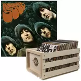 Crosley Record Storage Crate & The Beatles Rubber Soul