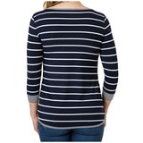 Segments Women's 34 Sleeve Top - Navy