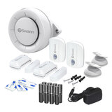 Swann Smart Home Alarm Kit A with Indoor Siren, Window Door Sensors and PIR Motion Sensors SWIFI-ALARMKITA-GL