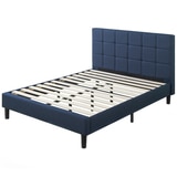 Blackstone Square Platform Bed Navy Double (Zinus)