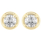 18KT Yellow Gold 0.45ctw Diamond Earrings