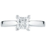 18KT White Gold 0.70ctw Diamond Solitaire Ring